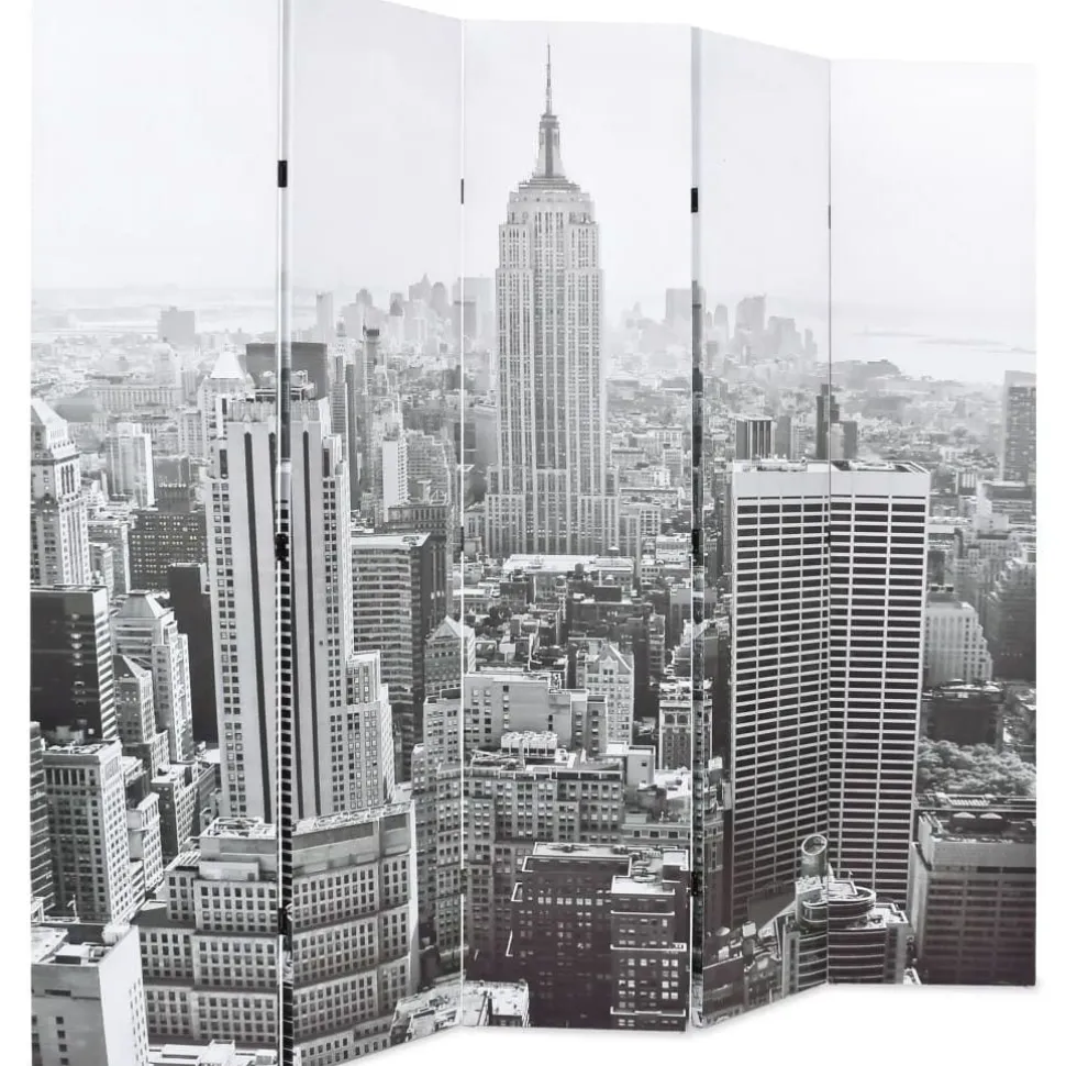 Taitettava tilanjakaja 200x170 cm new yorkin päivämaisema