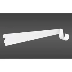 Tankokannatin levyhyllylle Ø25mm tangolle Elfa 30 Classic 320x13x55 mm valkoinen