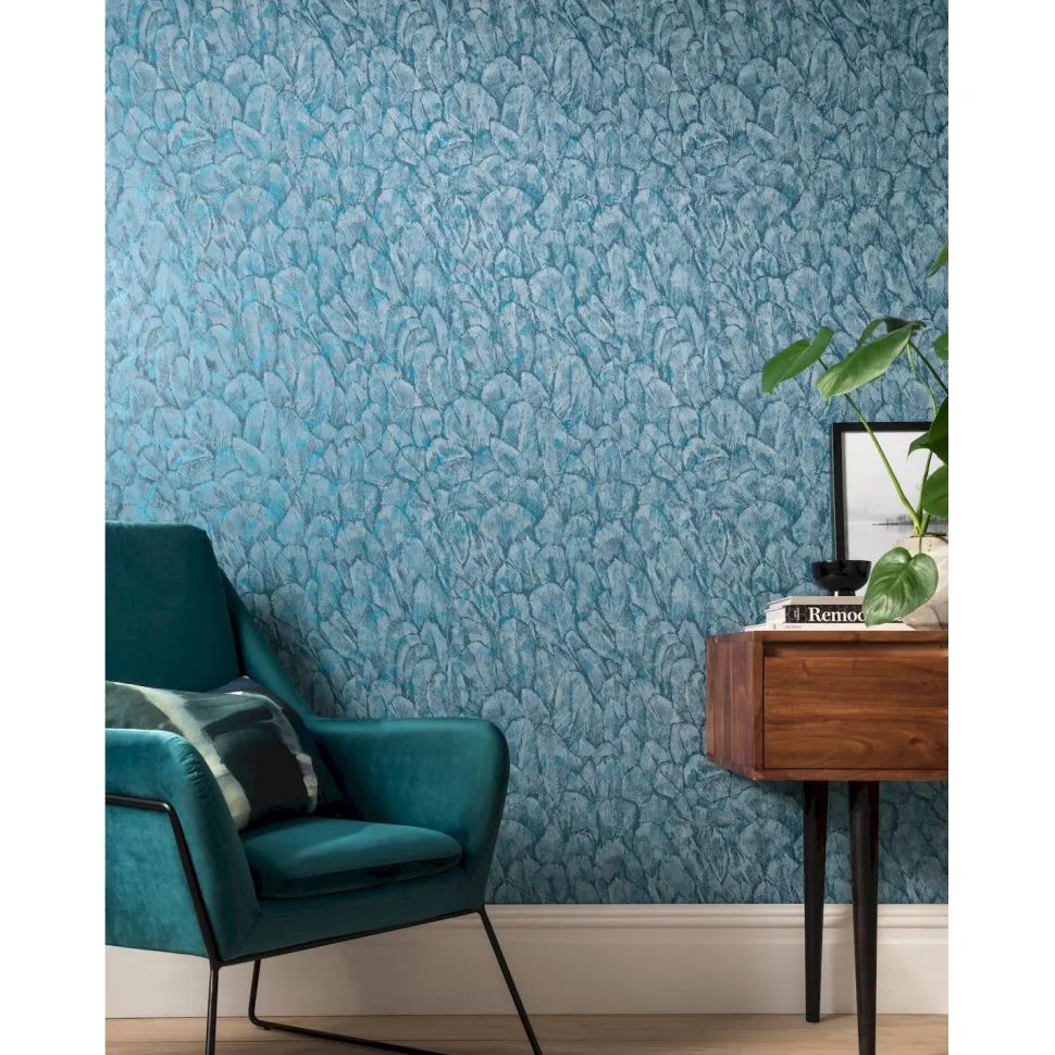 Tapetti 1838 Wallcoverings Tranquil, sininen