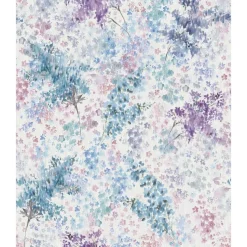 Tapetti Flora kukkakuvio, vinyylipinta, romanttinen, eri värejä