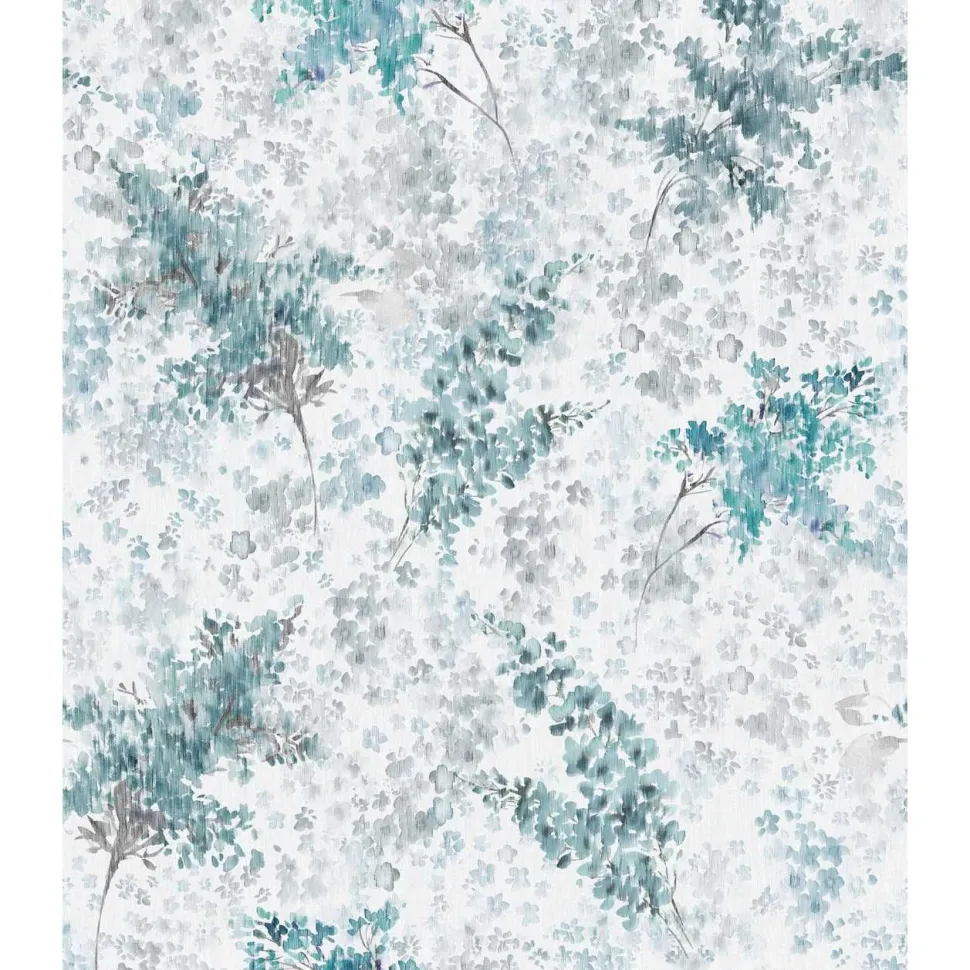 Tapetti Flora kukkakuvio, vinyylipinta, romanttinen, eri värejä