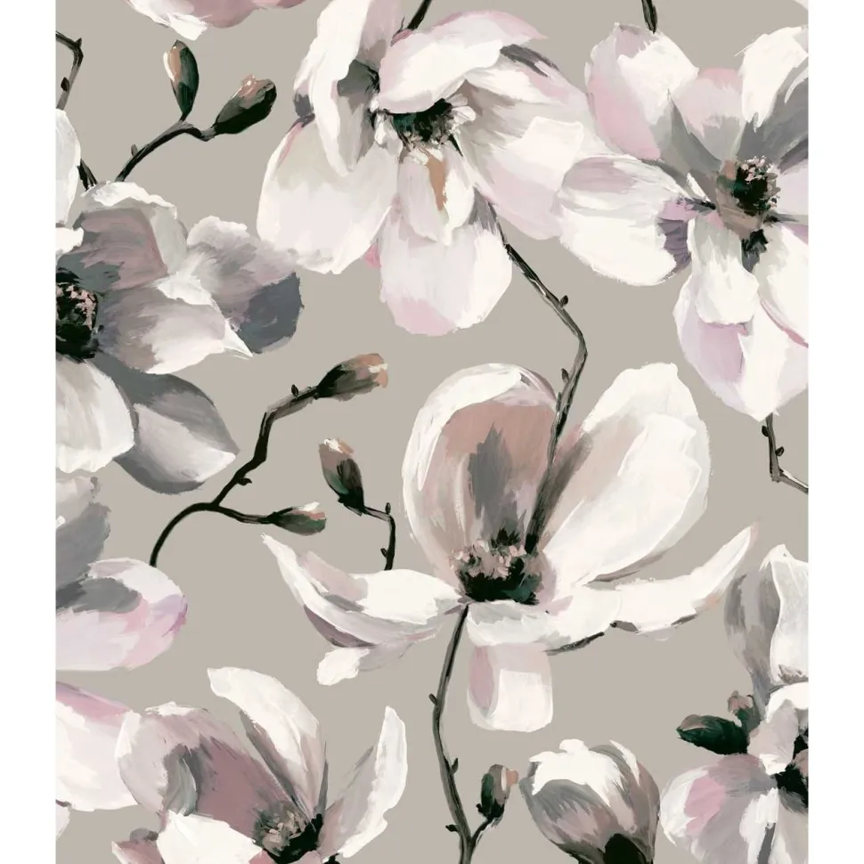 Tapetti Flora Magnolia, vinyylipinta, eri värejä