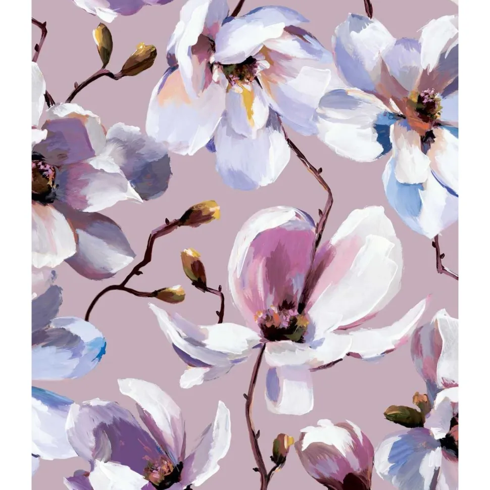 Tapetti Flora Magnolia, vinyylipinta, eri värejä