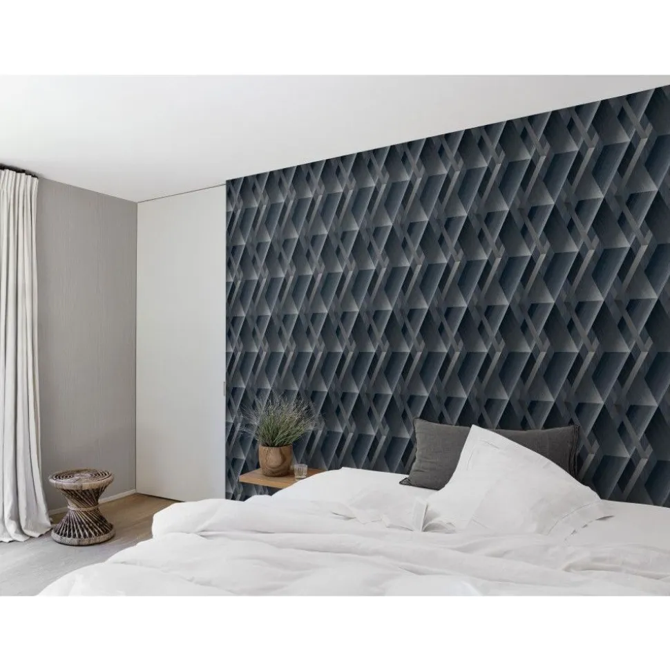 Tapetti Grandeco Malika WL2601-03, puujäljitelmä, 3D