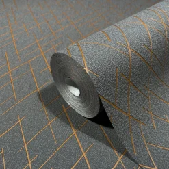 Tapetti Marburg Kylie, vinyylipinta, kiiltävä, viivat, graafinen/geometrinen, moderni