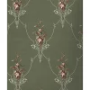 Tapetti Sandudd Isoäidin aikaan 4833-3, non-woven, maalaisromanttinen, vihreä/ruskea