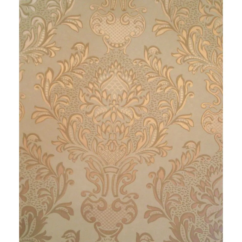Tapetti Sandudd Isoäidin aikaan 4843-4, non-woven, ornamentti, ruskea/kulta
