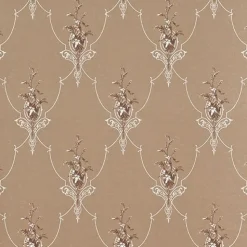 Tapetti Sandudd Isoäidin aikaan 4833-7, non-woven, kukka, ruskea