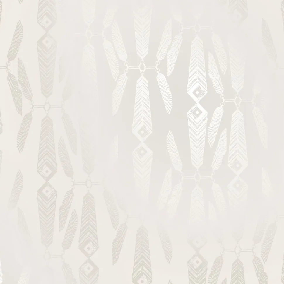 Tapetti Sandudd Ivana Helsinki Indian Summer 5248-4, non-woven, graafinen/geometrinen, vintage, helmiäinen/valkoinen