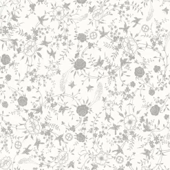 Tapetti Sandudd Ivana Helsinki Joshua Tree 5249-2, non-woven, maalaisromanttinen, valkoinen/harmaa