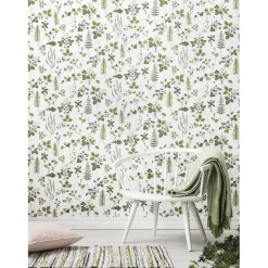 Tapetti Sandudd Metsäpolku 5259-3, 0,53x11,2m, non-woven, romanttinen, vihreä