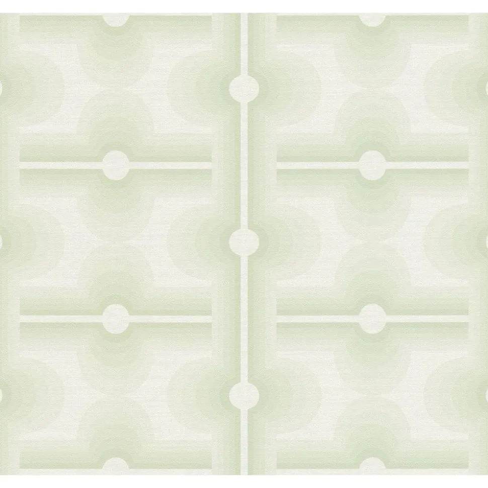 Tapetti A.S. Creations Retro chic, 39533-1, retro, vaaleanvihreä
