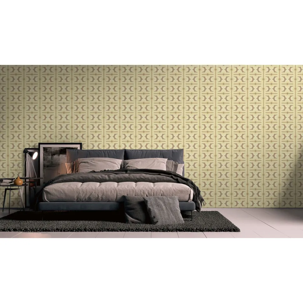 Tapetti A.S. Creations Retro chic, 39533-1, retro, vaaleanvihreä