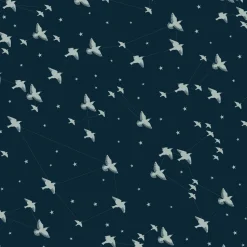Tapetti Mini Moderns Star-ling, non-woven, vaaleansininen