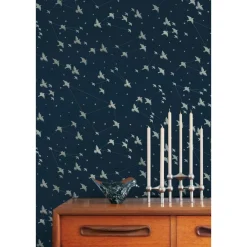 Tapetti Mini Moderns Star-ling, non-woven, vaaleansininen