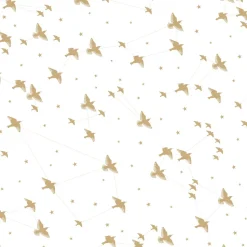 Tapetti Mini Moderns Star-ling, non-woven, vaaleansininen