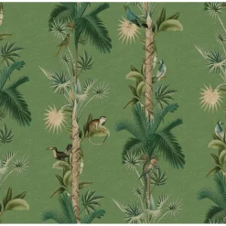 Tapetti Rebel Walls Monkey Island Tropical, viidakko, vihreä