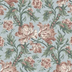 Tapetti Sandberg Amelia, non-woven, maalaisromanttinen, indigonsininen