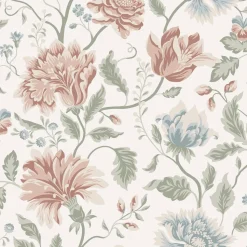 Tapetti Sandberg Annabelle, non-woven, kukka, maalaisromanttinen, hiekka