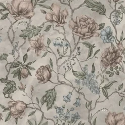 Tapetti Sandberg Linda, non-woven, puoni, ruusu, romanttinen, beige
