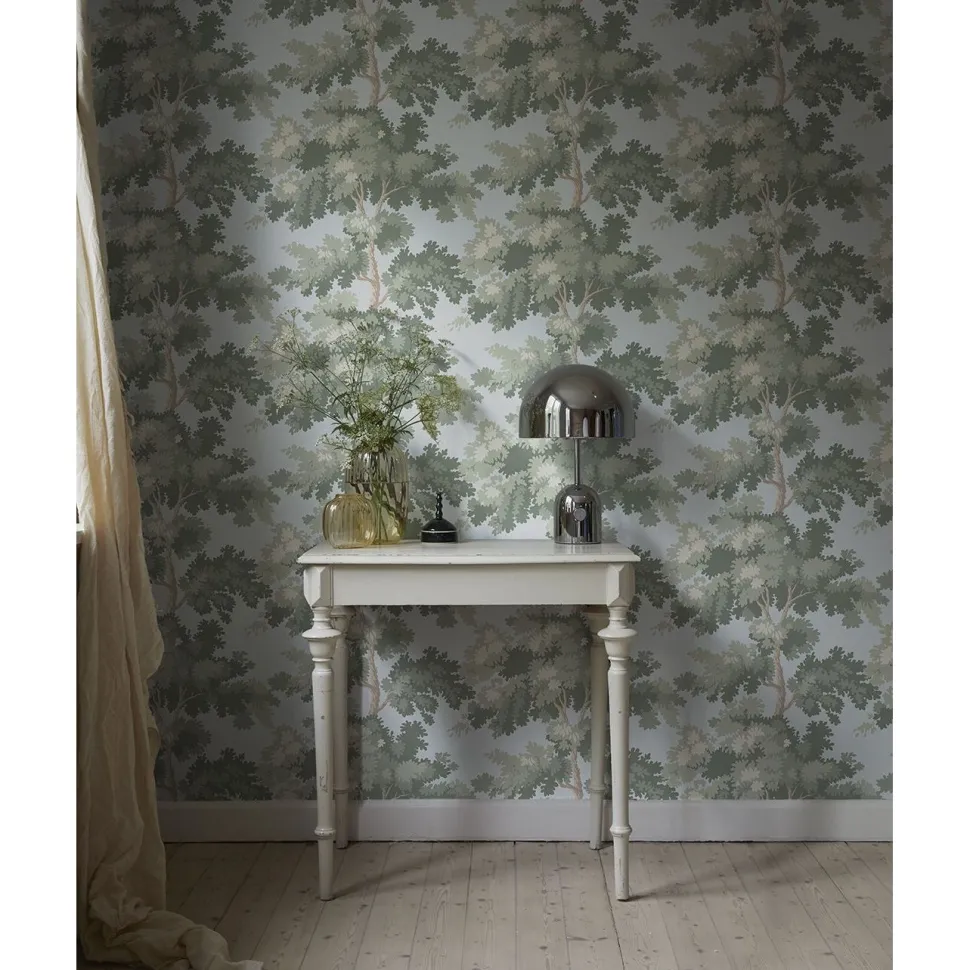Tapetti Sandberg Raphaël 444-11, non-woven, kasvi, valkoinen