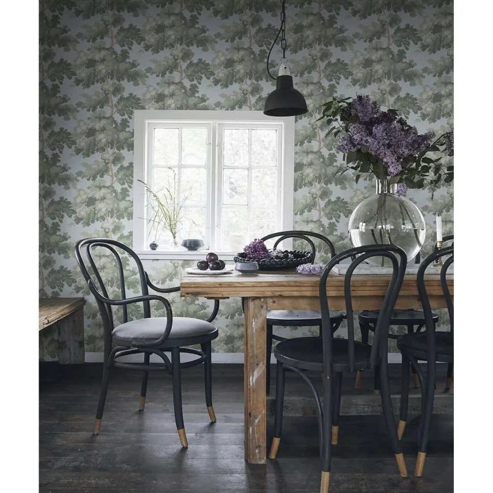 Tapetti Sandberg Raphaël 444-11, non-woven, kasvi, valkoinen
