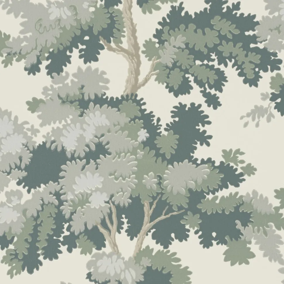 Tapetti Sandberg Raphaël 444-11, non-woven, kasvi, valkoinen