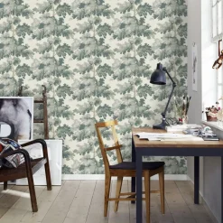 Tapetti Sandberg Raphaël 444-11, non-woven, kasvi, valkoinen