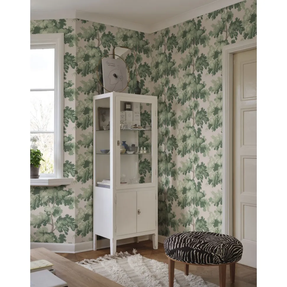 Tapetti Sandberg Raphaël 444-11, non-woven, kasvi, valkoinen