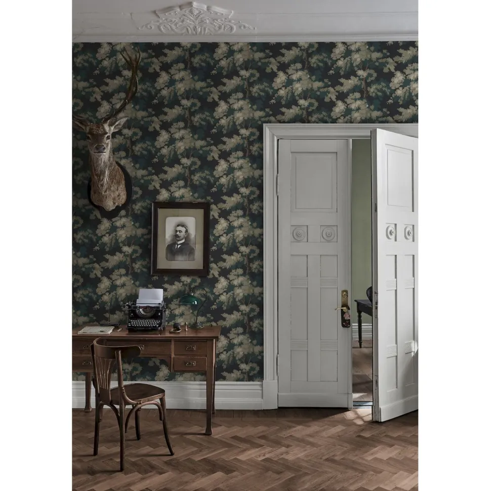 Tapetti Sandberg Raphaël 444-11, non-woven, kasvi, valkoinen