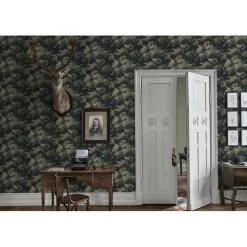 Tapetti Sandberg Raphaël 444-11, non-woven, kasvi, valkoinen