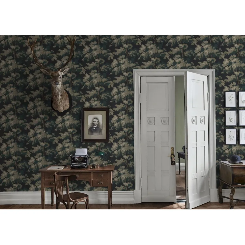Tapetti Sandberg Raphaël 444-11, non-woven, kasvi, valkoinen