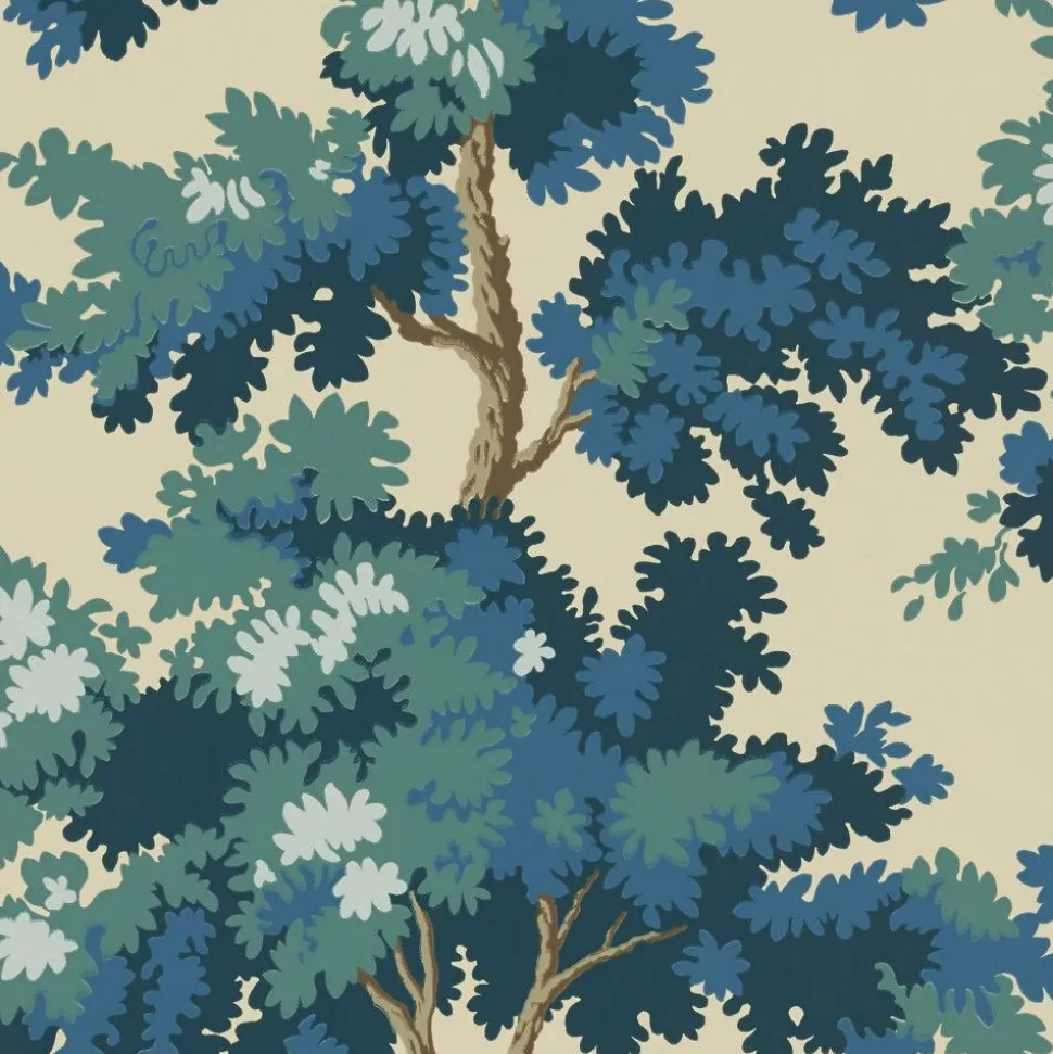 Tapetti Sandberg Raphaël 444-11, non-woven, kasvi, valkoinen
