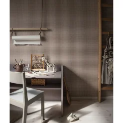 Tapetti Sandberg Ruta, non-woven, ruutu, vaaleanvihreä