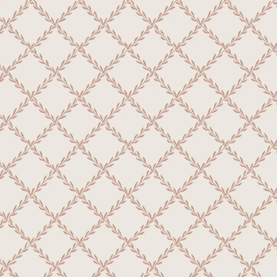 Tapetti Sandberg Trellis, non-woven, kasvi, harmaa