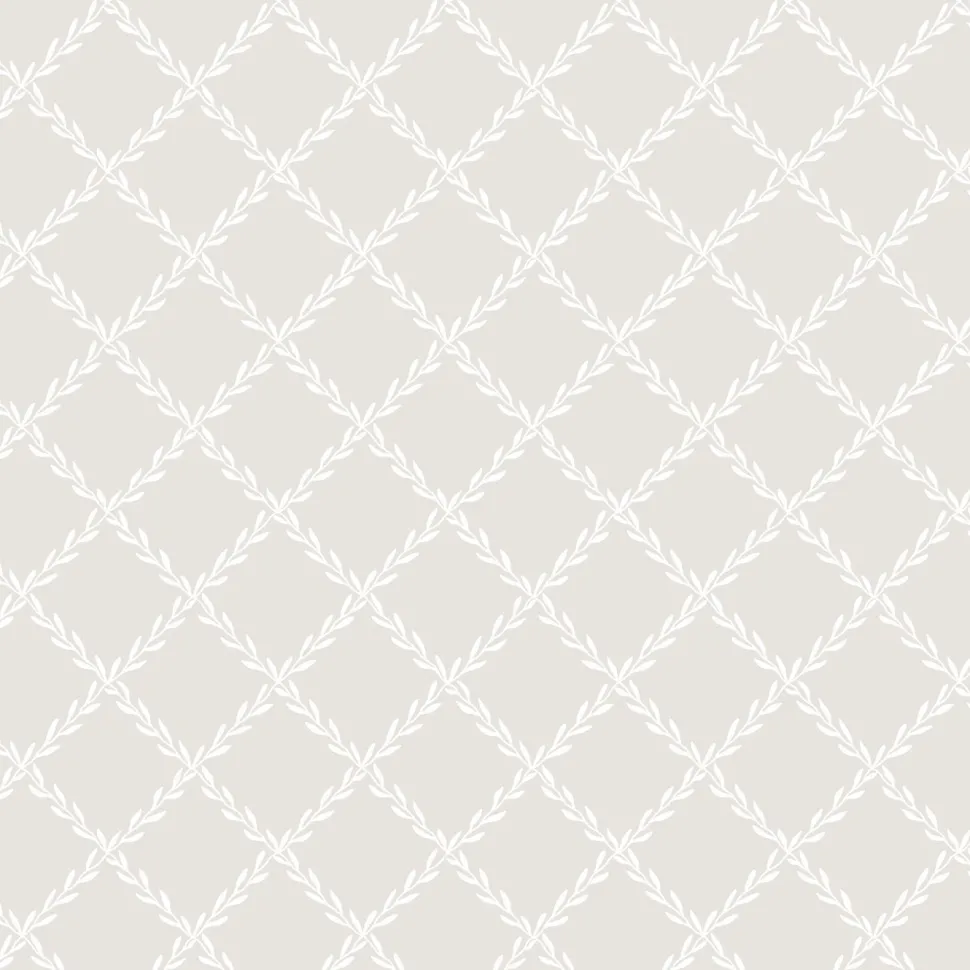 Tapetti Sandberg Trellis, non-woven, kasvi, harmaa