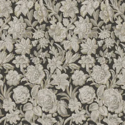 Tapetti Sandberg Valentin, non-woven, kukka, hiilenharmaa