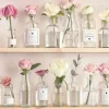 Tapetti Sandudd Florista Pink 106373, pioni, ruusu, romanttinen, vaaleanpunainen