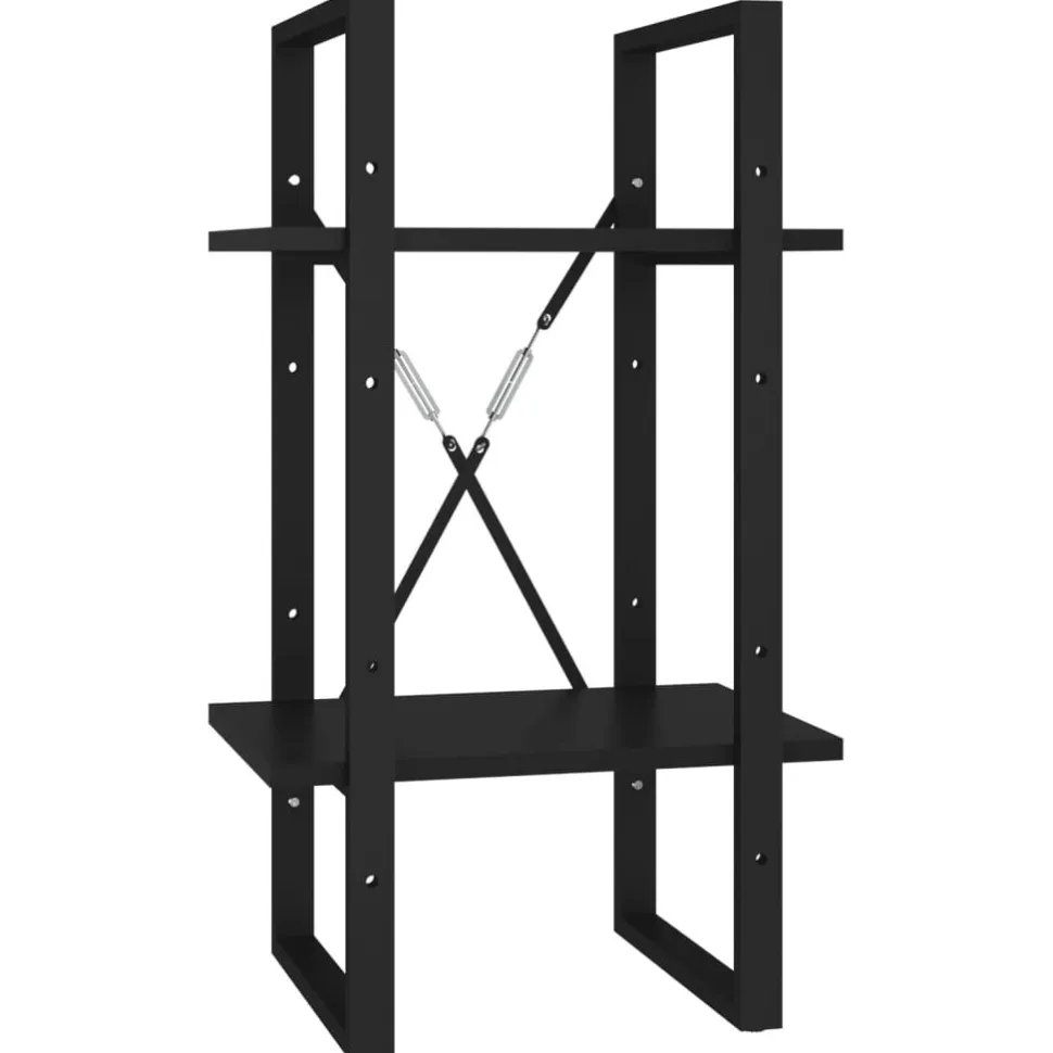 5-tasoinen kirjahylly 60x30x175 cm lastulevy harmaa