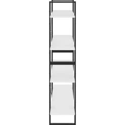 2-tasoinen kirjahylly 100x30x70 cm lastulevy harmaa