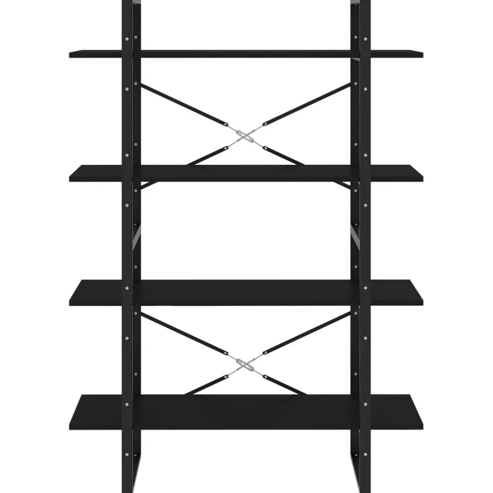 2-tasoinen kirjahylly 100x30x70 cm lastulevy harmaa