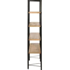 4-tasoinen kirjahylly 160x35x160 cm mangopuu