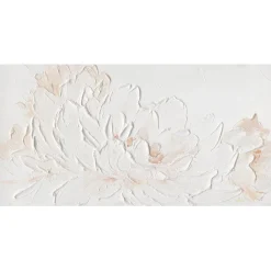 Taulu Home4You 60x120 cm, valkoiset terälehdet, beige