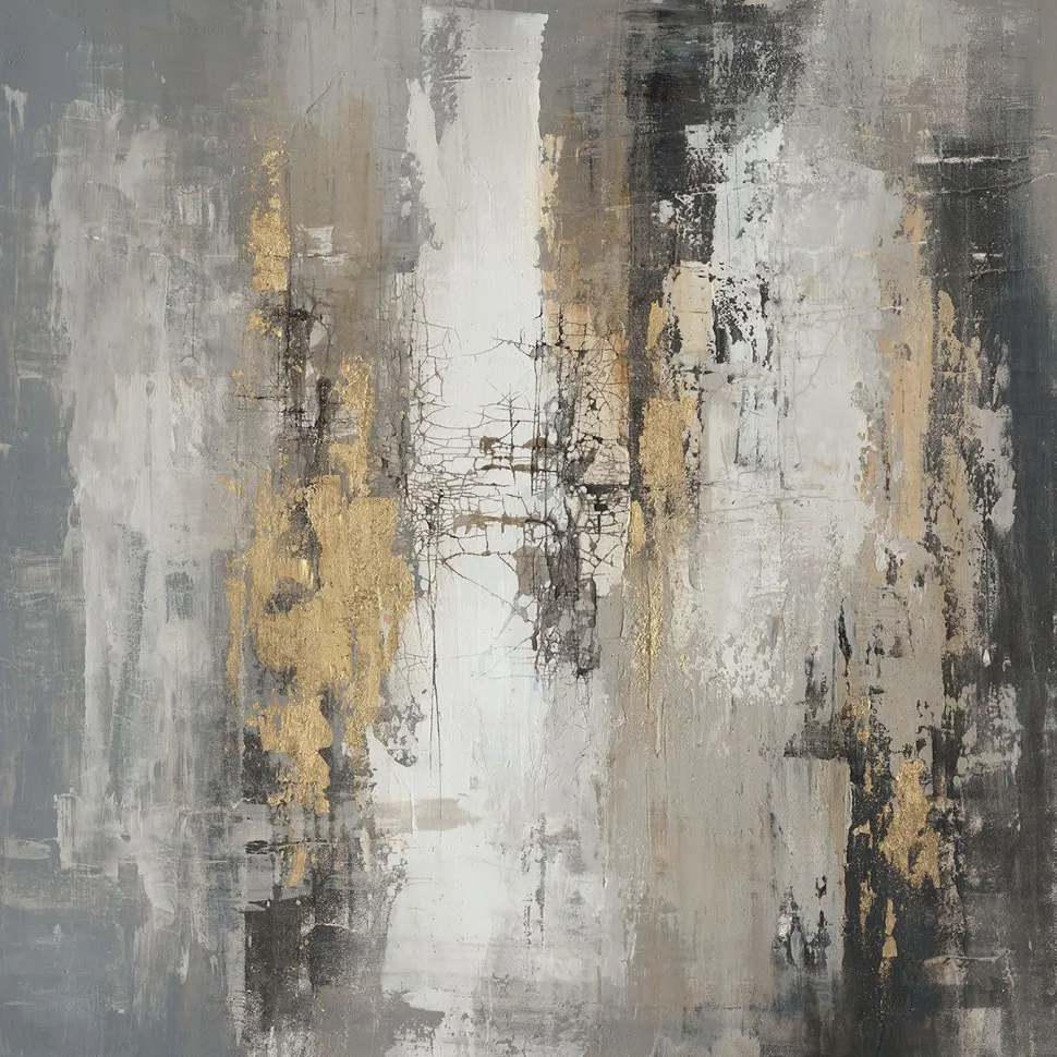 Taulu Home4You 120x120 cm, abstrakti aamu, monivärinen