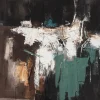 Taulu Home4You 120x120 cm, abstrakti ilta, monivärinen