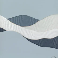 Taulu Home4You 100x100 cm, abstrakti meri, sininen