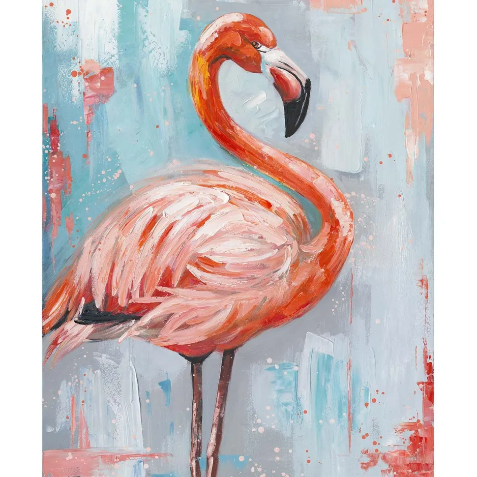 Taulu Home4You 80x100 cm, flamingo, vaaleanpunainen