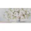 Taulu Home4You 70x150 cm, kukat ja maljakko, beige