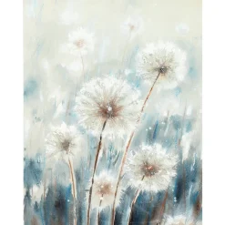 Taulu Home4You 60x80 cm, tuulen viemät voikukat, sininen