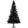 Tekojoulukuusi jalustalla, musta, 150cm, PVC